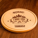 Drewniana deska bukowa z grawerem - wyjątkowy prezent dla wędkarza