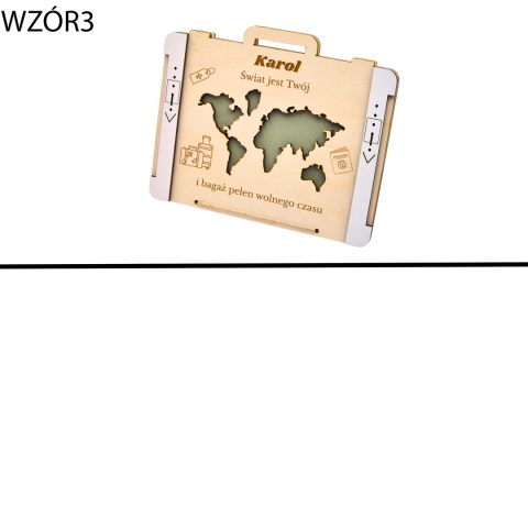 KARTKA MAPA ŚWIATA NA EMERYTURĘ