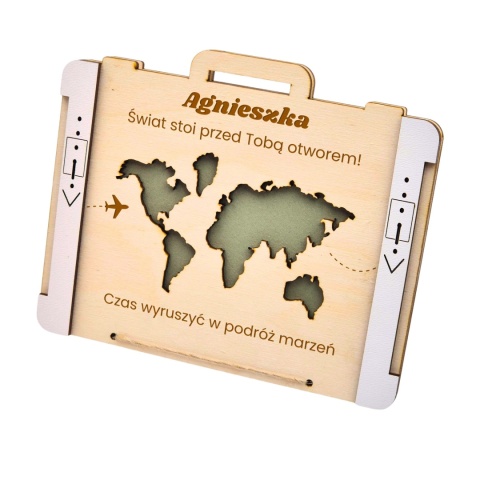 KARTKA MAPA ŚWIATA NA EMERYTURĘ