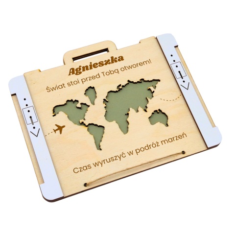 KARTKA MAPA ŚWIATA NA EMERYTURĘ