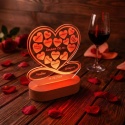 Walentynkowa lampka z personalizacją - prezent na walentynki dla niej i dla niego