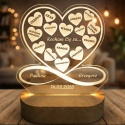 Lampka personalizowana z grawerem - prezent na walentynki dla niej i dla niego