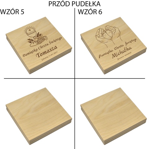 PAMIĄTKA NA CHRZEST CHRZTU ŚWIĘTEGO PUDEŁKO NA PIENIĄDZE 14,5X14,5