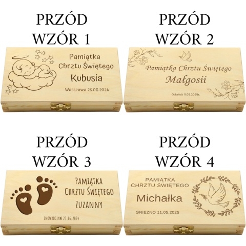 PAMIĄTKA NA CHRZEST CHRZTU ŚWIĘTEGO PUDEŁKO NA PIENIĄDZE 20X10,5X3,5cm Z ZAMKIEM