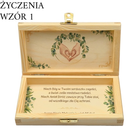 PAMIĄTKA NA CHRZEST CHRZTU ŚWIĘTEGO PUDEŁKO NA PIENIĄDZE 20X10,5X3,5cm Z ZAMKIEM
