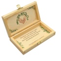 PAMIĄTKA NA CHRZEST CHRZTU ŚWIĘTEGO PUDEŁKO NA PIENIĄDZE 20X10,5X3,5cm Z ZAMKIEM