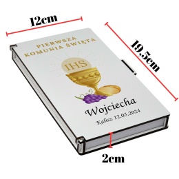 PAMIĄTKA NA KOMUNIĘ - PUDEŁKO NA PIENIĄDZE