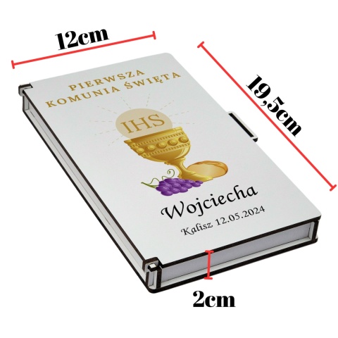 PAMIĄTKA NA KOMUNIĘ - PUDEŁKO NA PIENIĄDZE