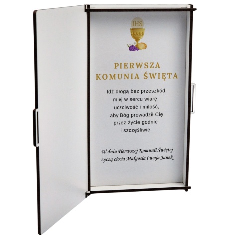 PAMIĄTKA NA KOMUNIĘ - PUDEŁKO NA PIENIĄDZE