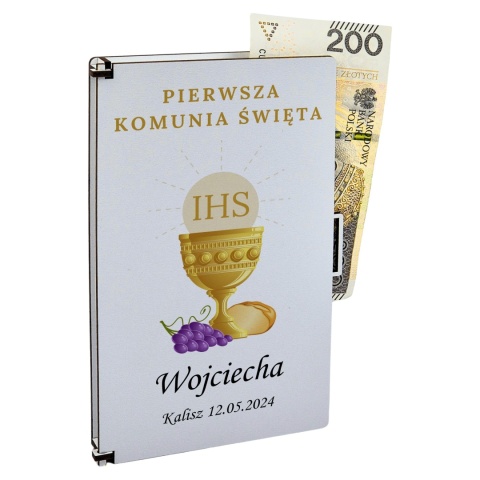 PAMIĄTKA NA KOMUNIĘ - PUDEŁKO NA PIENIĄDZE