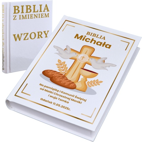 PERSONALIZOWANA BIBLIA NA KOMUNIĘ