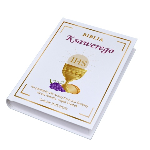 PERSONALIZOWANA BIBLIA NA KOMUNIĘ