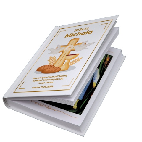 PERSONALIZOWANA BIBLIA NA KOMUNIĘ