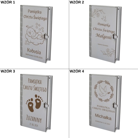 PUDEŁKO NA CHRZEST NA PIENIĄDZE PAMIĄTKA CHRZTU ŚWIĘTEGO GRAWEROWANE