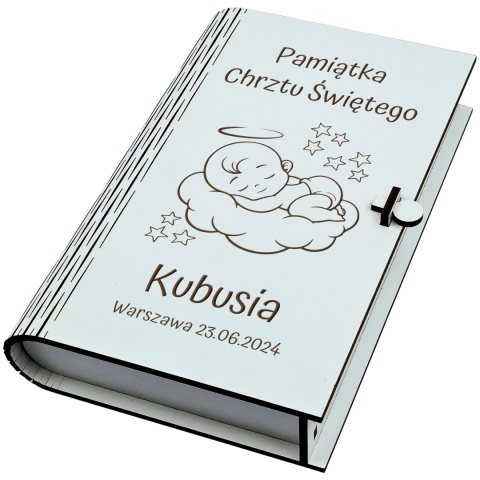 PUDEŁKO NA CHRZEST NA PIENIĄDZE PAMIĄTKA CHRZTU ŚWIĘTEGO GRAWEROWANE