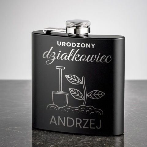 Piersiówka dla działkowca, ogrodnika - wyjątkowy prezent z grawerem