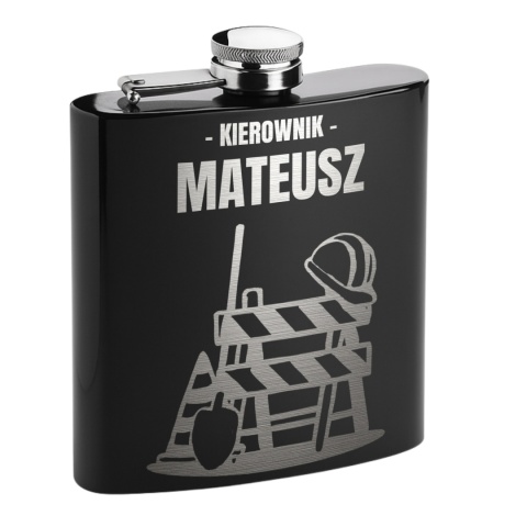 Piersiówka dla kierownika budowy - wyjątkowy prezent z grawerem