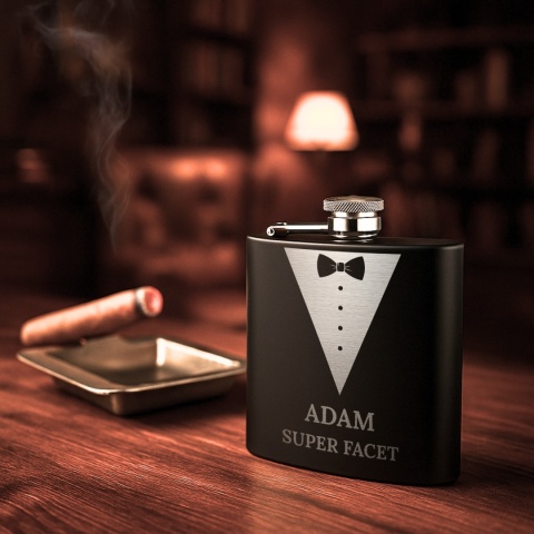 Piersiówka z grawerem dla mężczyzny - elegancki prezent