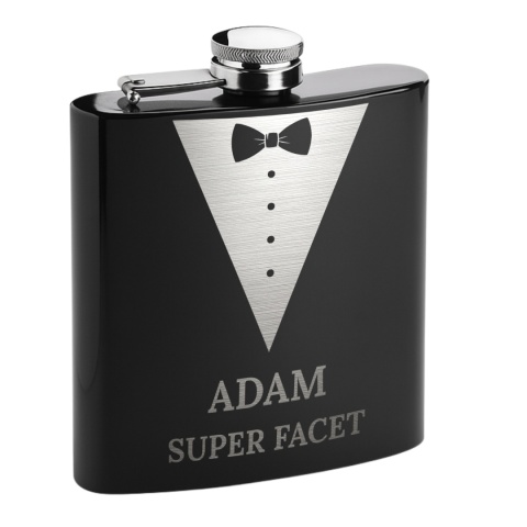 Piersiówka z grawerem dla mężczyzny - elegancki prezent