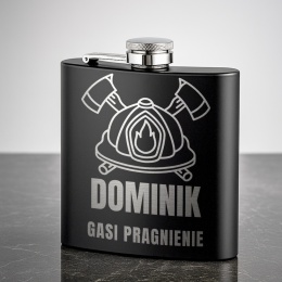 Piersiówka z grawerem dla strażaka - wyjątkowy prezent