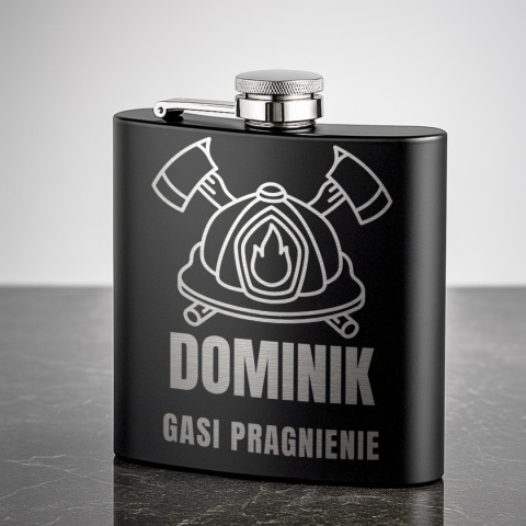 Piersiówka z grawerem dla strażaka - wyjątkowy prezent