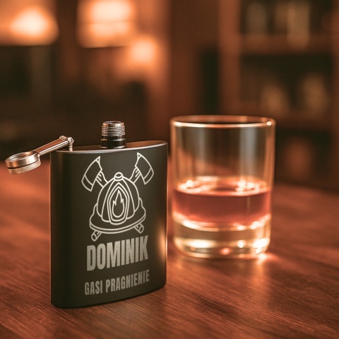 Piersiówka z grawerem dla strażaka - wyjątkowy prezent