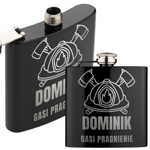 Piersiówka z grawerem dla strażaka - wyjątkowy prezent