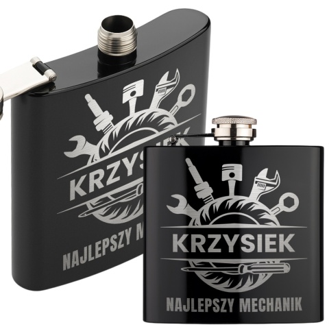 Piersiówka z grawerem - idealny prezent dla mechanika