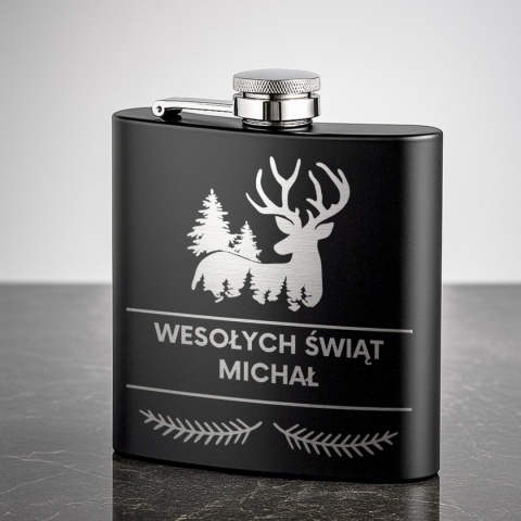 Piersiówka z imieniem na święta - wyjątkowy prezent świąteczny