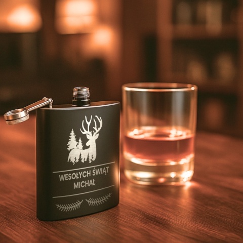 Piersiówka z imieniem na święta - wyjątkowy prezent świąteczny