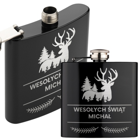 Piersiówka z imieniem na święta - wyjątkowy prezent świąteczny