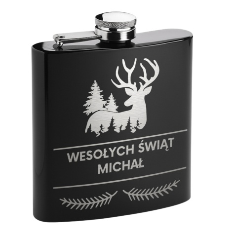 Piersiówka z imieniem na święta - wyjątkowy prezent świąteczny