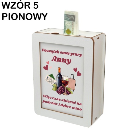 SKARBONKA BIAŁA HDF PRZEJŚCIE NA EMERYTURĘ