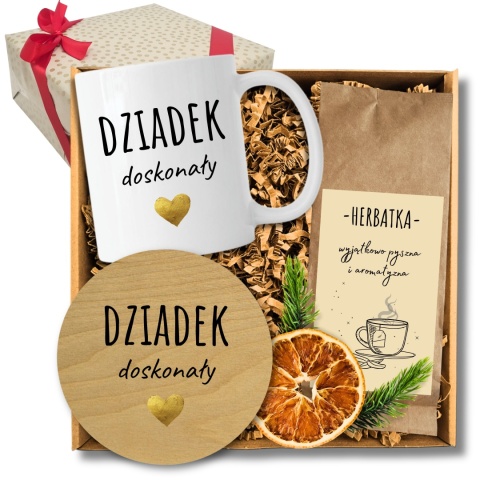 ZESTAW DLA DZIADKA - elegancki kubek z herbatą