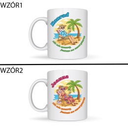 ZESTAW DLA EMERYTA - KUBEK, HERBATA, PODSTAWEK