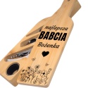 Zestaw do wina w bambusowym etui - akcesoria do wina, prezent dla babci