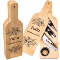 Zestaw do wina w bambusowym etui - prezent dla siostry