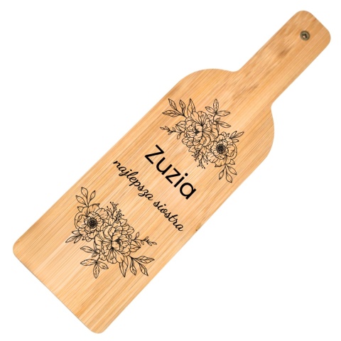 Zestaw do wina w bambusowym etui - prezent dla siostry