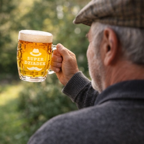 ZESTAW Z KUFLEM OTWIERACZEM I PODSTAWKIEM DLA DZIADKA