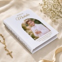 Biblia na Komunię ze zdjęciem dziecka i personalizowanym nadrukiem UV