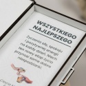 Klasyczne pudełko na pieniądze na 18 urodziny z nadrukiem