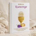 Personalizowana Biblia na Komunię z nadrukiem UV - kielich i winogrona