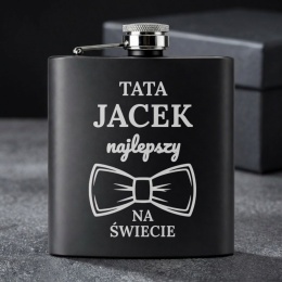 Personalizowana Piersiówka z Grawerem dla Taty na Dzień Ojca