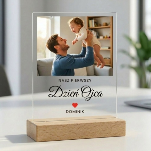 Personalizowana Statuetka Akrylowa dla Taty z Nadrukiem UV