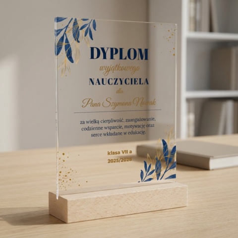 Personalizowana Statuetka Podziękowanie na Zakończenie Roku Szkolnego