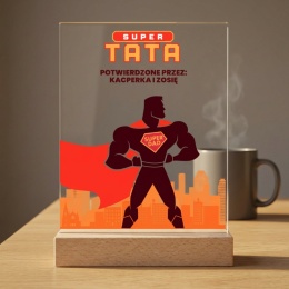 Personalizowana Statuetka Super Tata na Dzień Ojca