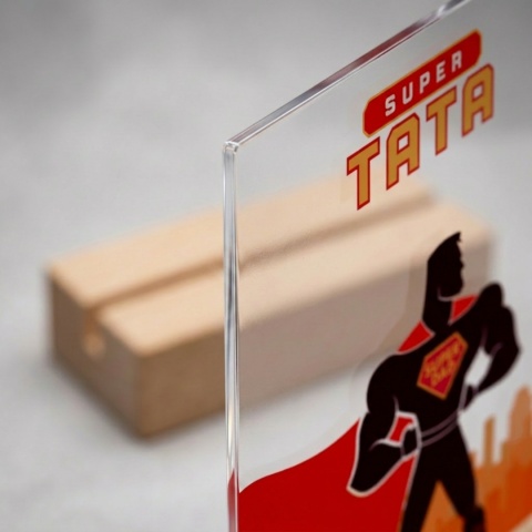 Personalizowana Statuetka Super Tata na Dzień Ojca