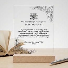 Personalizowana Statuetka z Podziękowaniem dla Nauczyciela na Zakończenie Roku Szkolnego