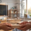 Personalizowana Statuetka z Podziękowaniem dla Nauczyciela na Zakończenie Roku Szkolnego