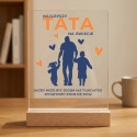 Personalizowana statuetka Najlepszy Tata z dziećmi na Dzień Ojca